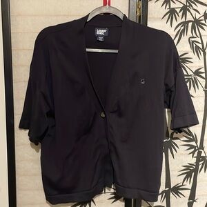 Chase Bank navy kimono cut cardigan